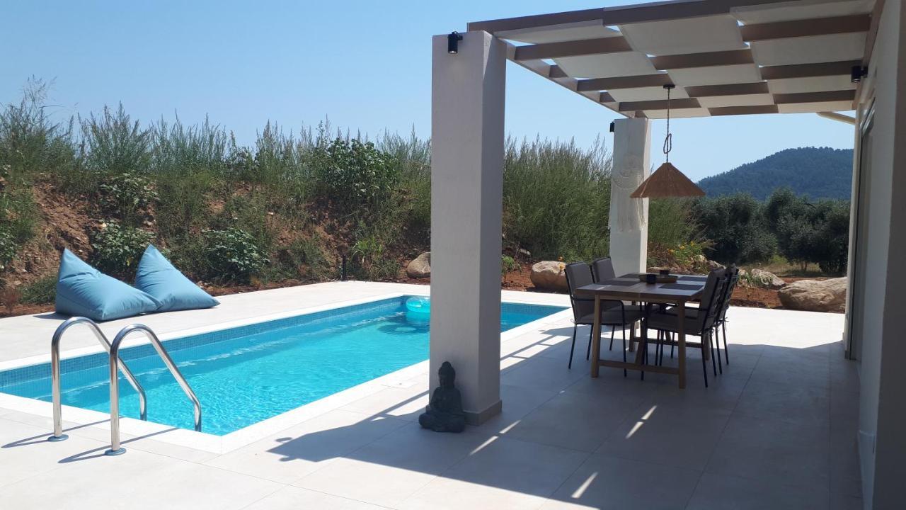 Casa O' - Moderne Villa Mit Grosser Terrasse Und Privatem Swimmingpool Skala Potamia  Esterno foto